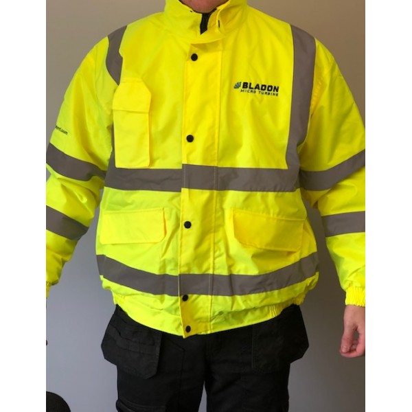 HI-VIZ PADDED JACKET - LARGE